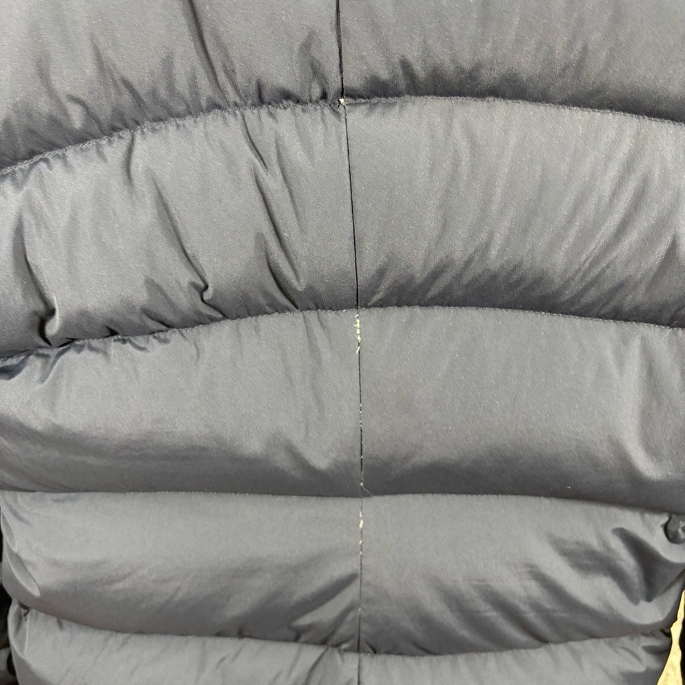 Lululemon Fluffed Up Pullover Jacket Navy Blue Goose Fill Down Coat Womens 4 - Picture 6 of 8